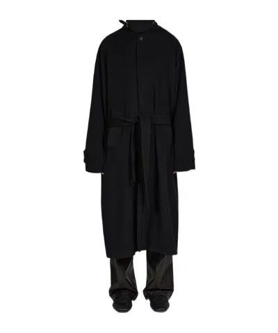 Ferragamo Single-breasted Cashmere Blend Coat In Animal Print