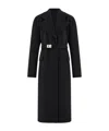 Ferragamo Single-breasted Coat In Black