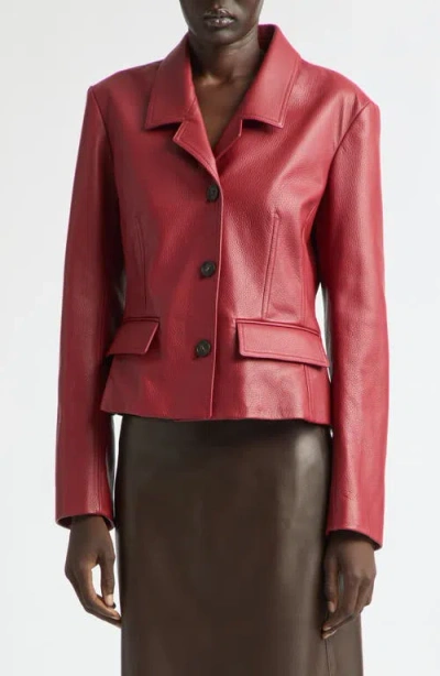 FERRAGAMO FERRAGAMO SINGLE BREASTED LEATHER JACKET