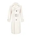 Ferragamo Single-breasted Windbreaker In White