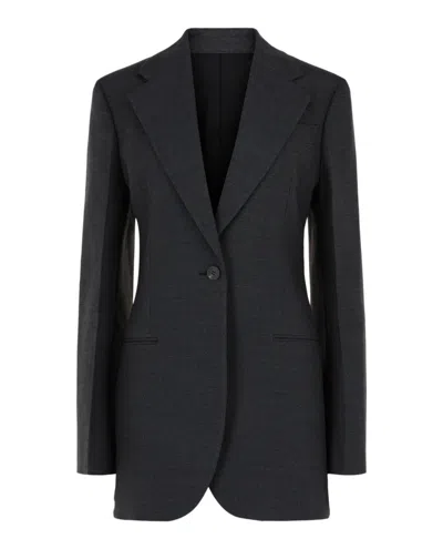 FERRAGAMO SINGLE-BREASTED WOOL BLAZER