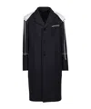 Ferragamo Single-breasted Wool Coat In Black