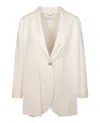 Ferragamo Single Button Silk Blazer