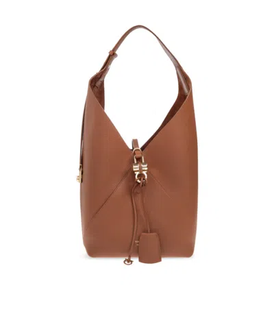 Ferragamo Single Handle Shoulder Bag In Brown