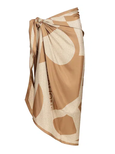 Ferragamo Skarong Venn Skirts Beige In Multi