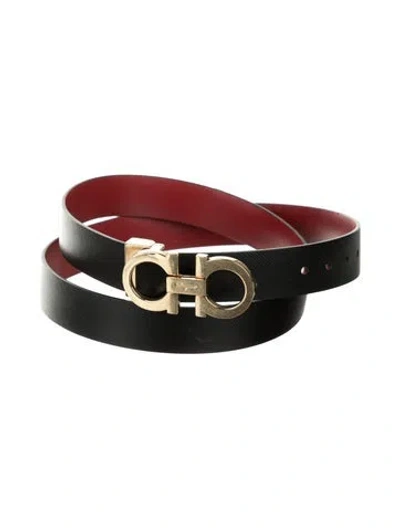 Pre-owned Ferragamo Skinny Leather Belt Kit In Multi