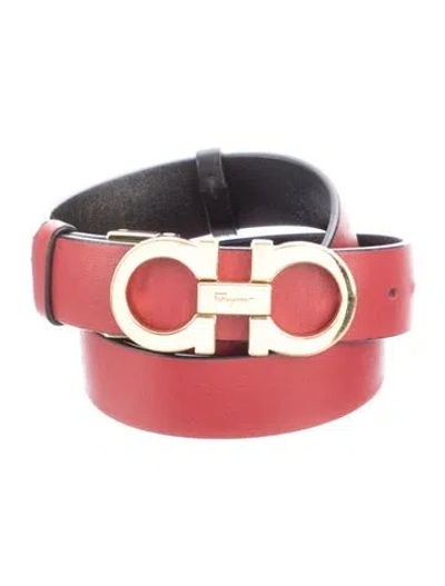 Pre-owned Ferragamo Skinny Leather Belt Kit In Multi