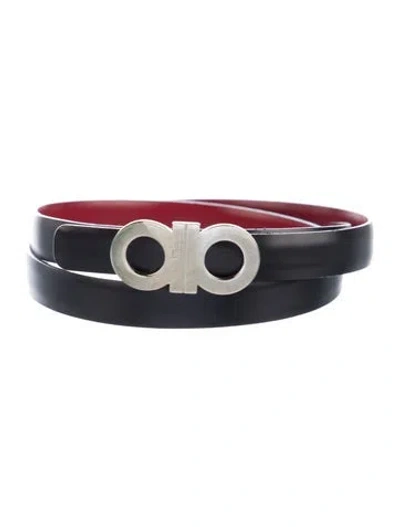 Pre-owned Ferragamo Skinny Leather Belt Kit In Multi