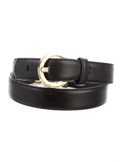 Pre-owned Ferragamo Skinny Leather Belt In Multi