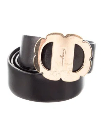 Pre-owned Ferragamo Skinny Leather Belt In Multi