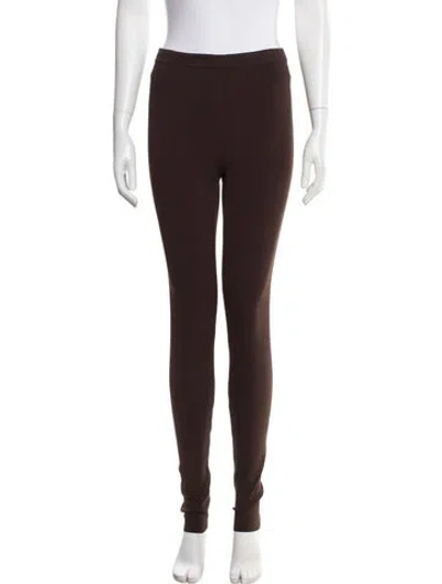 Pre-owned Ferragamo Skinny Leg Pants In Brown