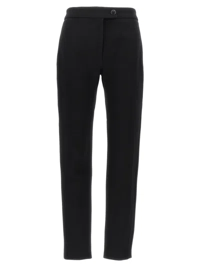 Ferragamo Skinny Leg Stretch Pants With Tailored Design In Black