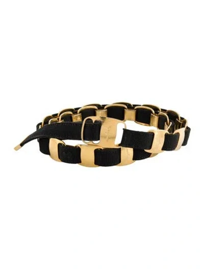 Pre-owned Ferragamo Skinny Metal Belt In Multi