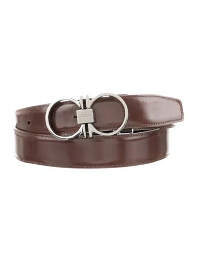 Pre-owned Ferragamo Skinny Patent Leather Belt In Multi