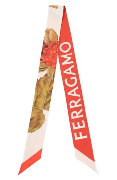 FERRAGAMO FERRAGAMO SKINNY SILK SCARF