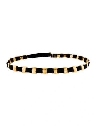 Pre-owned Ferragamo Skinny Waist Belt In Multi