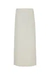 Ferragamo Skirt In Beigewhitemascar