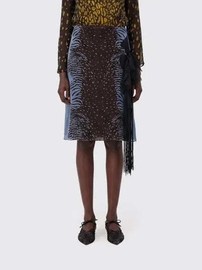 Ferragamo Skirt  Woman Color Gnawed Blue