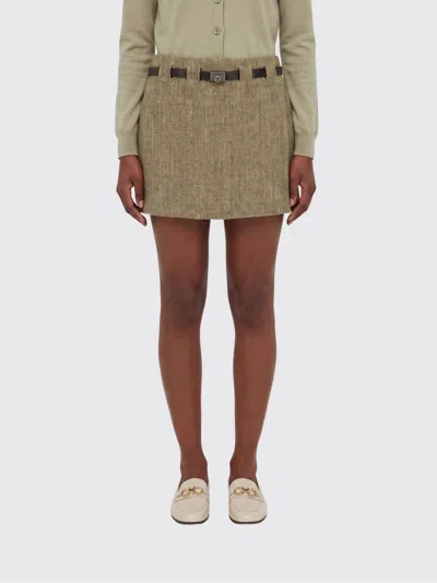 Ferragamo Skirt  Woman Color Multicolor In Brown