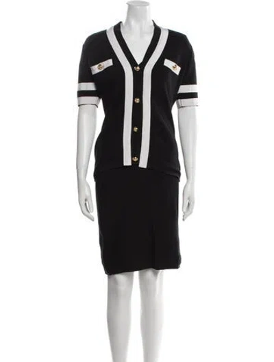 Pre-owned Ferragamo Skirt Set In Black