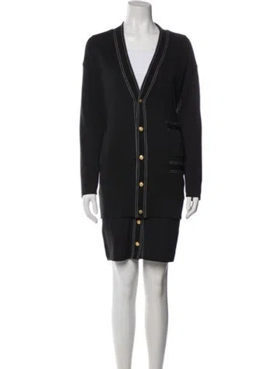 Pre-owned Ferragamo Skirt Set In Black