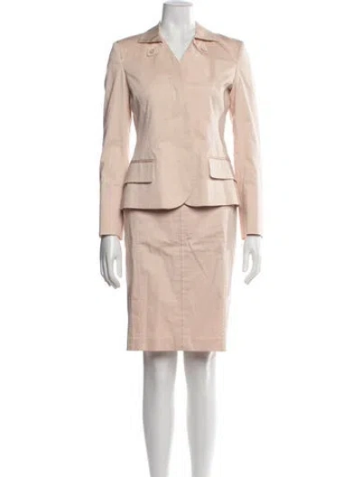 Pre-owned Ferragamo Skirt Suit In Neutrals