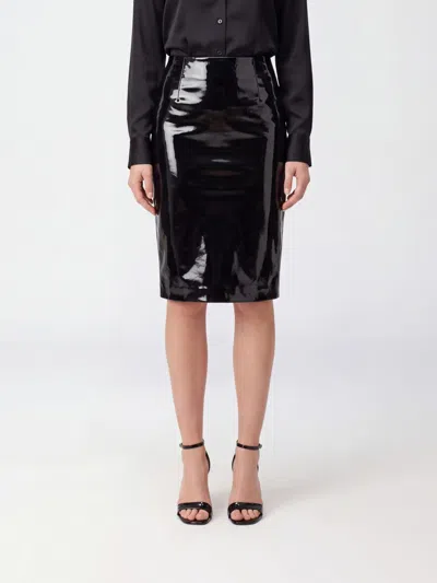 Ferragamo Skirt Woman Color Black In Animal Print