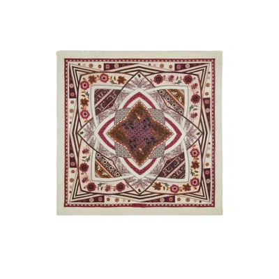 Ferragamo Sl Nirvana Scarf Beige In Multi
