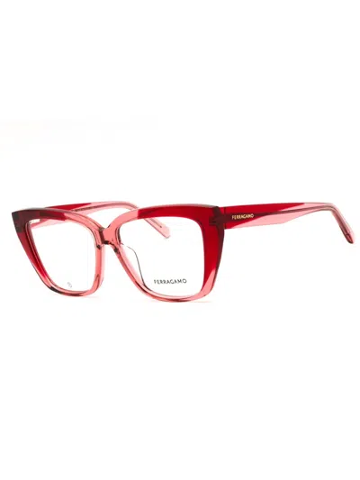 Ferragamo Sleek Cat-eye Eyeglasses For Women In Red