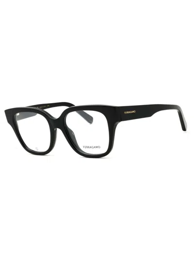 Ferragamo Sleek Rectangular Women's Eyeglasses In Black
