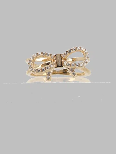Ferragamo Sleek Statement Ring For Women In Gold