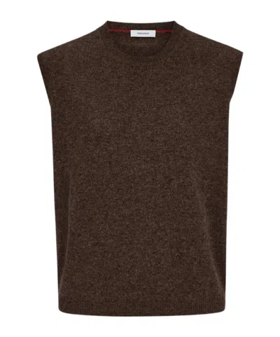 FERRAGAMO SLEEVELESS CASHMERE TOP