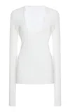 Ferragamo Sleeveless Cotton Top In White