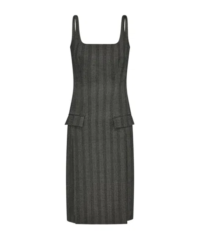 Ferragamo Sleeveless Dress In Black