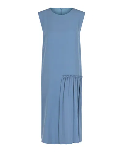 Ferragamo Sleeveless Midi Dress In Multi