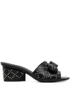Ferragamo Valery 55 Sandals In Black
