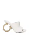 Ferragamo Salvatore  Logo Embossed Slip In White