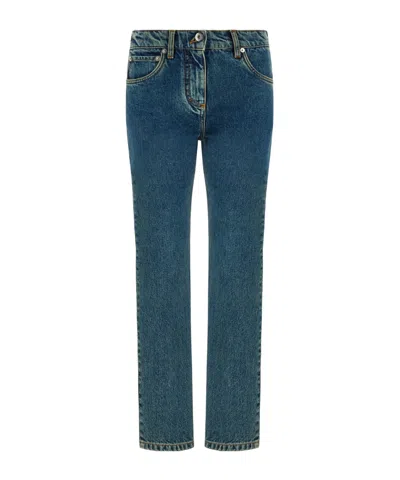 Ferragamo Slim Fit Jeans In Blue