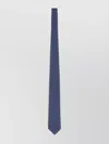 Ferragamo Classic Blue Silk Tie With Repeating Pattern