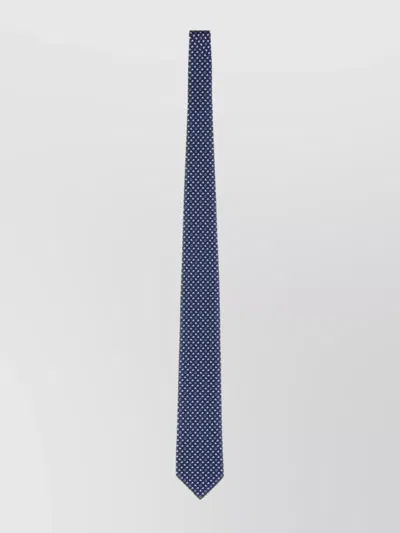 FERRAGAMO SLIM PATTERNED SILK TIE