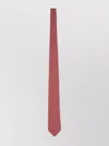 Ferragamo Slim Sailboat Pattern Pointed Tip Ties In Pink