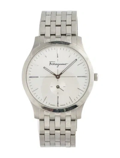 Pre-owned Ferragamo Slim Watch, 35mm In Multi
