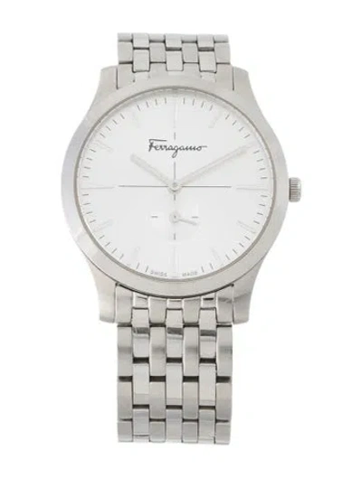 Pre-owned Ferragamo Slim Watch, 35mm In Multi