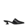 Ferragamo Pointed-toe Sculpted-heel Mules In Black