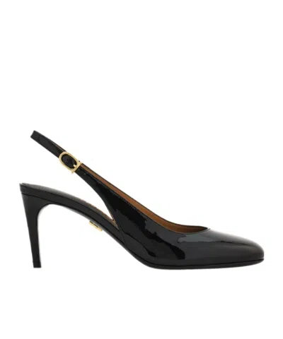Ferragamo Slingback In Black