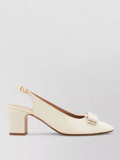 Ferragamo Women Mascarpone Vara Bow Slingback Pumps In Neutral