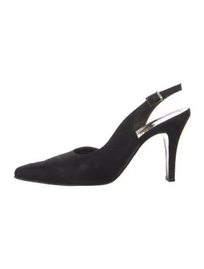 Pre-owned Ferragamo Slingback Pumps In Blue