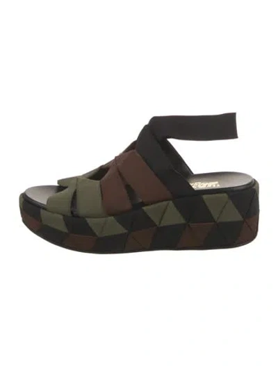 Pre-owned Ferragamo Slingback Sandals In Multi