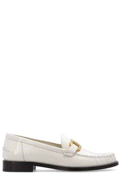 Ferragamo Slip-on Loafers In Bianco