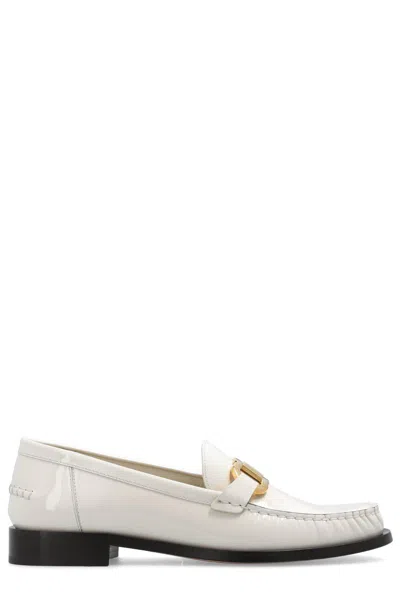 Ferragamo Slip-on Loafers In White